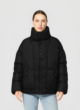 Only Steppjacke ONLY ONLTAMARA LIFE OVERSIZED JACKET CC OTW, Damen, Gr. XL, schwarz, Web, Obermaterial: 100% Polyester, unifarben, regular fit, Jacken Step