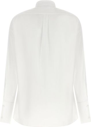 Tom Ford Textured Cotton Tuxedo Shirt - White
