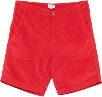 Hartford Shorts con bottoni - Rosso