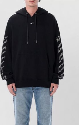 Off-white chain arrow skate hoodie relaxed fit