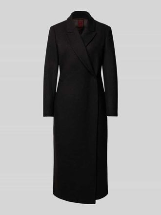 Stefanel Mantel in Wickel-Optik mit Reverskragen in Dunkelbraun, Gr&ouml;&szlig;e M