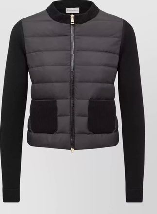 Moncler down padded zip-up cardigan