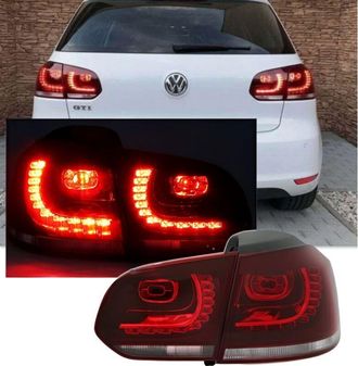 OEM Nuevas Luces Traseras Led Para Vw Golf 6 Vi De 2008 A 2012, Color Rojo/blanco, Certificado