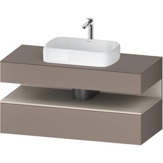 Duravit Duravit - Qatego Consola Mueble Bajo Lavabo, 1 Extra&iacute;ble, 1 Caj&oacute;n