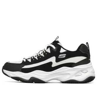 Skechers DLites 4.0 Low Chunky Shoes Black/White 237225-BKW
