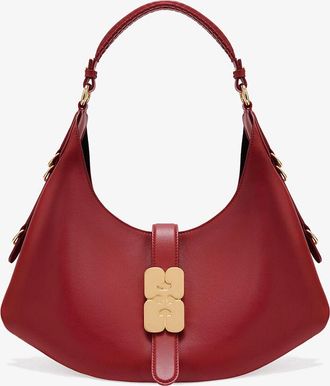 Ganni Dark Red Small Kat Bag