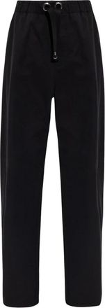 Versace Wijde broek - Heren - Straight fit broeken - Zwart - M - Katoen - Broeken