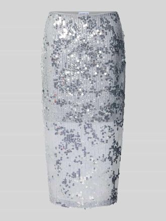 Marella Midirock mit Paillettenbesatz Modell SARCA in Silber, Gr&ouml;&szlig;e XL