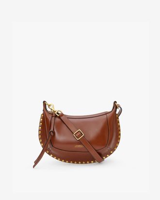 Isabel Marant Oskan Moon Bag In Leather - Cognac - Isabel Marant