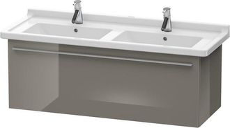 Duravit Duravit X-large Mueble De Pared 6059, 1 Caj&oacute;n, 1200mm, Para Starck 3, Color (frente/cuerpo): Laca De Color Gris Franela De Alto Brillo - Xl605908989