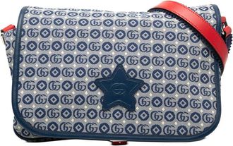 Gucci Pre-owned Gucci Kids GG Canvas Star Messenger Bag Unisex 664143 520981