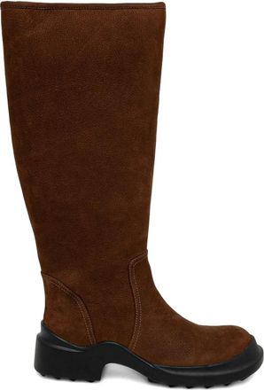 Jeffrey Campbell Stivali al ginocchio con zip - Marrone