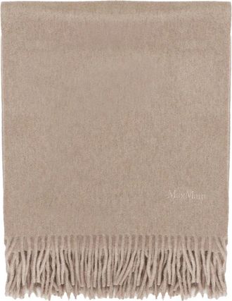 Max Mara Baci Sjaal - Dames - Wintersjaals - Beige - ONE Size - Kasjmier - Accessoires