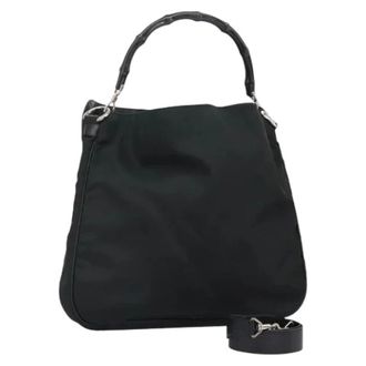 Gucci Pre-owned Vintage Nylon Handtas - Dames - Vintage Handtas - Zwart - ONE Size - Nylon - Vintage