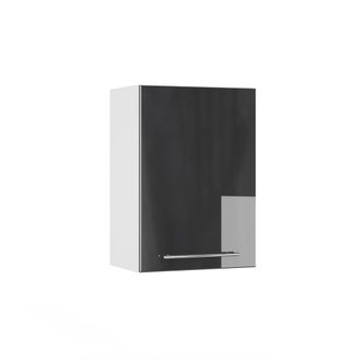 Vicco Estantes De Ba&ntilde;o Fame-line, Antracita Alto Brillo, 50 X 72 Cm