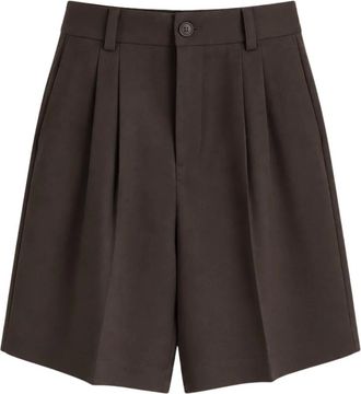 P.A.R.O.S.H. P.a.r.o.s.h. - Lange shorts - Dames - Korte broeken - Bruin - Maat: S Leer