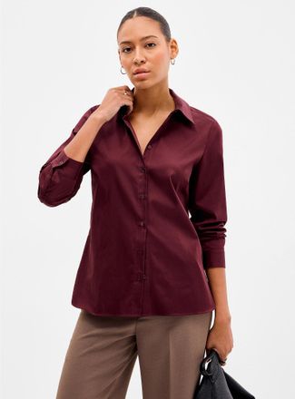 Contemporaine Womens Stretch poplin shirt