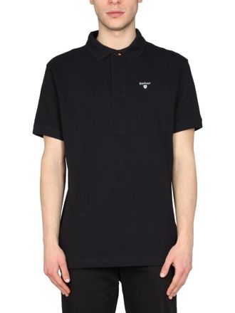 Barbour Black Shirt Collar Polo