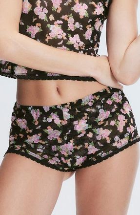 Savage x Fenty Mesh Sleep Shorts in Black Caviar at Nordstrom, Size 1 X