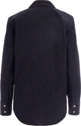 A.P.C. Womens Shirt Western Indigo Organic Cotton