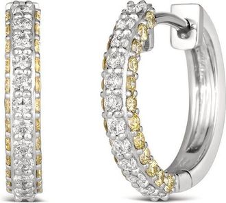Le Vian Ladies Yellow Diamonds Earrings set in P95