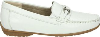 Sioux Schoenen, Dames, Beige, 41 EU, Witte Instappers met Uitneembaar Voetbed