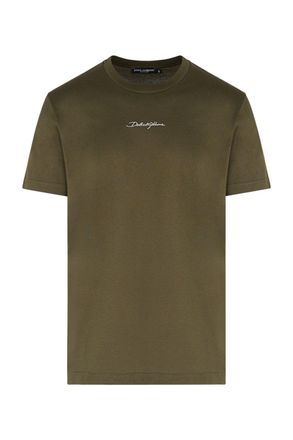 Dolce & Gabbana EMBROIDERED LOGO T SHIRT Size: 54, colour: VARIOUS