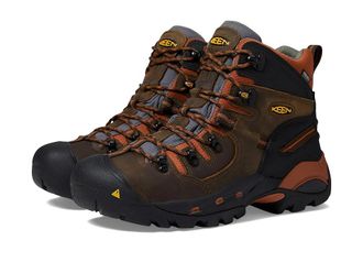 Keen Pittsburgh Soft Toe Mens Work Boots Cascade Brown/Bombay Brown : 10.5 D - Medium, Suede