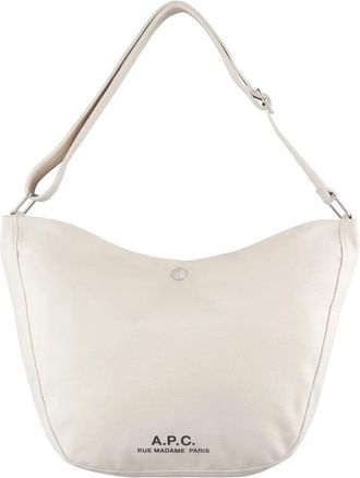 A.P.C. Schoudertas van leer - Dames - Schoudertassen - Beige - ONE Size - Leer - Tassen