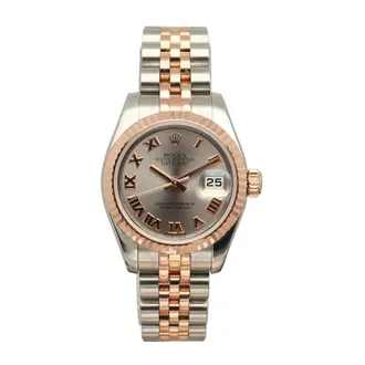 Rolex Pre-owned Rolex Rolex Datejust 179171 Automatic Chronometer Grey Dial Ladies Watch 179171 GYRJ