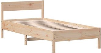 vidaXL Estructura De Cama Sin Colch&oacute;n Madera Maciza Pino 75x190 Cm Vidaxl