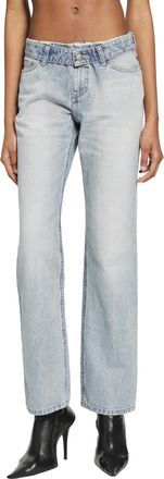 Alexander McQueen Deconstructed Waist Jeans