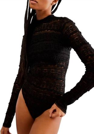 Free People Womens Angelina Bodysuit In Black