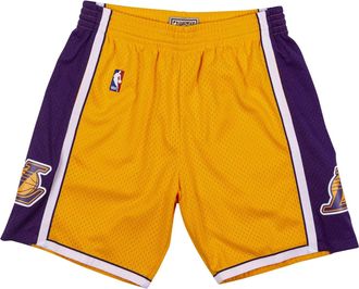 Mitchell & Ness NBA Swingman Shorts Los Angeles Lakers 2009-10 Yellow Purple SMSHCP19075-LALLGPR09