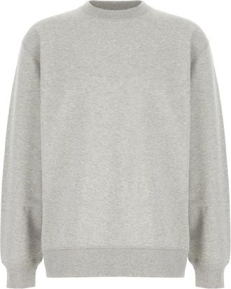 Balmain Sweatshirt met geborduurd logo - Heren - Sweatshirts - Grijs - M - Katoen - Hoodies & sweatvesten
