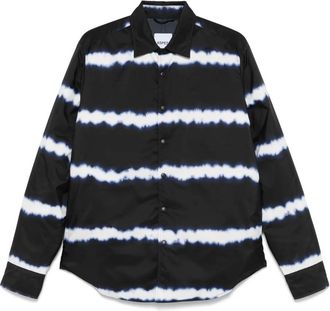 Aspesi Camicia con fantasia tie dye - Nero