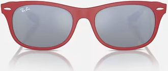 Ray-Ban Mens Scuderia Ferrari Collection Sunglasses In Matte Red/green Mirror Silver