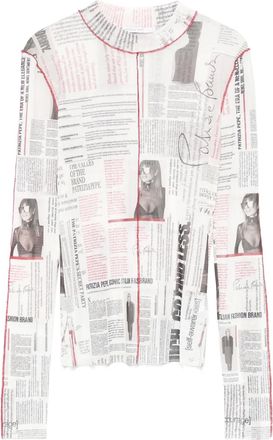 Patrizia Pepe Top con stampa - J4F1 Manifesto Print