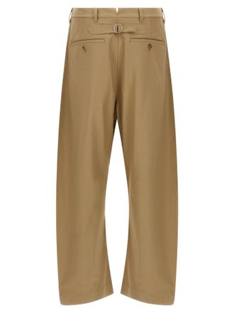 Comme Des Gar&ccedil;ons Mens Beige Cotton Casual Pants