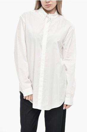 Moncler WILLOW SMITH Poplin Shirt With Concealed Button Placket size 38