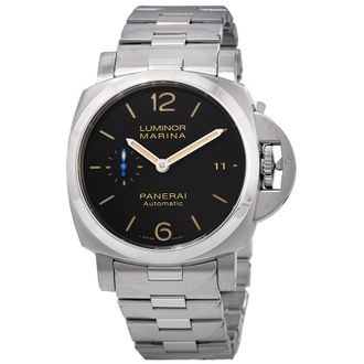 Officine Panerai Pre-owned Panerai Luminor Marina 1950 Black Dial Mens Watch PAM00722