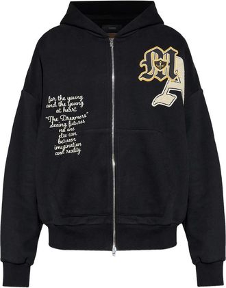 Amiri Logo-appliqu&eacute; Full-zip Hoodie