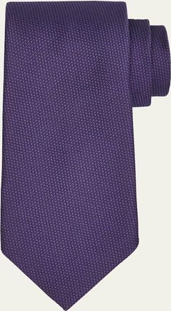 Tom Ford Mens Micro-Jacquard Silk Tie