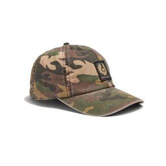 Belstaff Hats & Caps, unisex, Green, ONE SIZE, Camo Patch Baseball Cap