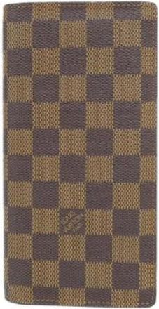 Louis Vuitton Pre-owned Wallets, male, Brown, Size: ONE SIZE Pre-owned Portefeuille Brazza Damier Wallet