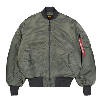 Alpha Industries Ma-1 Distressed Bomberjack - Heren - Bomber jackets - Groen - XS - Polyester - Jassen