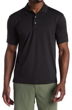 PGA TOUR Solid Polo Shirt in Caviar at Nordstrom Rack, Size Medium