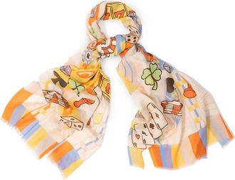 Saachi Saachi Casino Printed Scarf