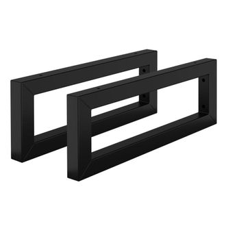 ML Design 2x Soportes para estantes 400 x 150 mm acero negro, dise&ntilde;o flotante