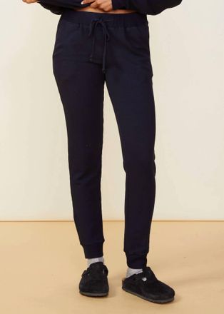 Monrow Supersoft Fleece Jogger In Neptune